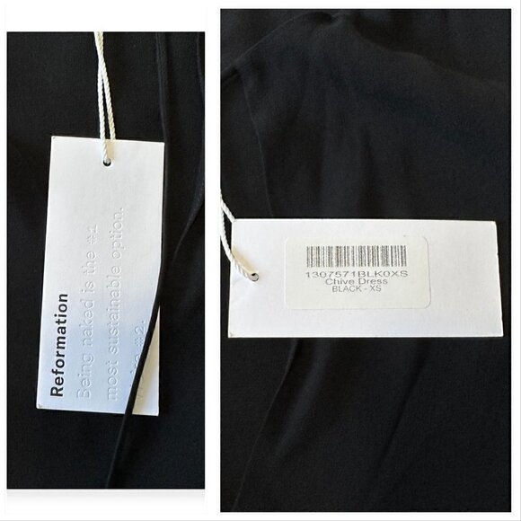 Reformation Chive black maxi dress, Size XS, New with tag - Picture 4 of 16